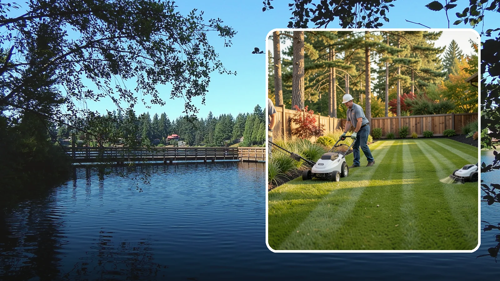 Grass Trimming in Federal Way, King County, WA - String trimming that reaches the spots a mower cannot, so your whole lawn looks uniformly cut.