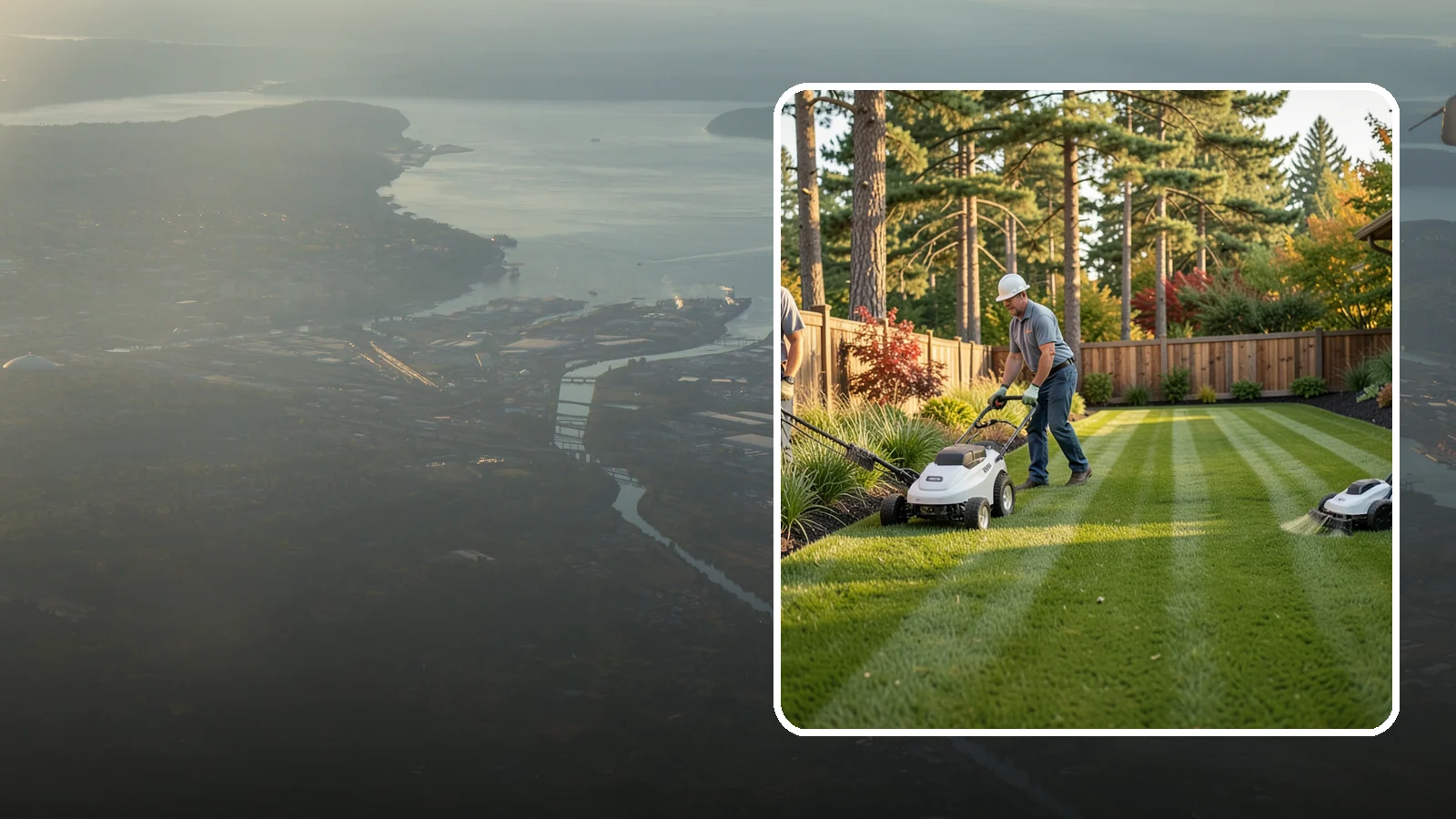 Grass Trimming in Fife, Pierce County, WA - String trimming that reaches the spots a mower cannot, so your whole lawn looks uniformly cut.