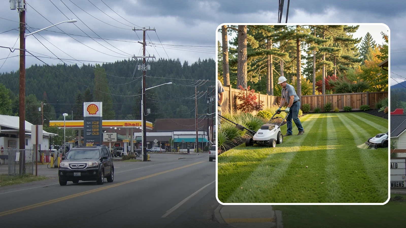 Grass Trimming in Granite Falls, Snohomish County, WA - String trimming that reaches the spots a mower cannot, so your whole lawn looks uniformly cut.