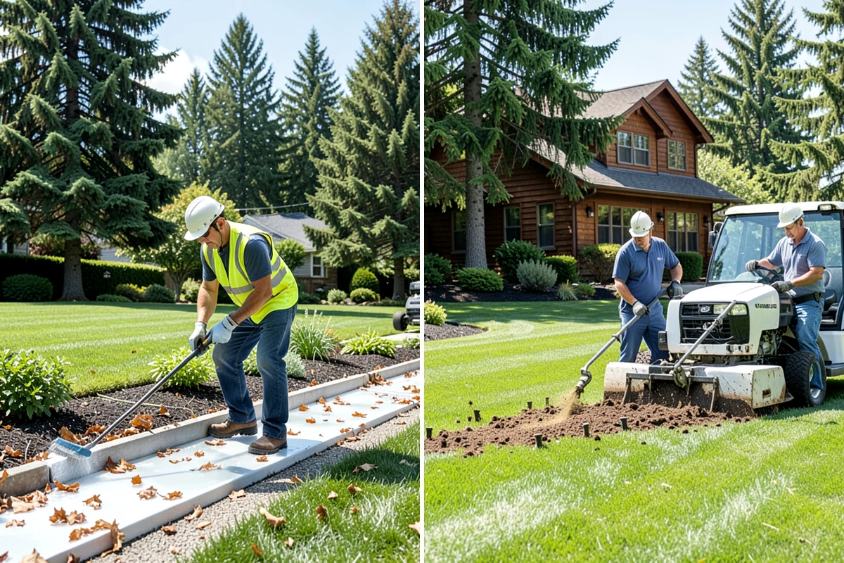 Grass Trimming in Hunts Point, King County, WA - Identify areas the mower cannot reach