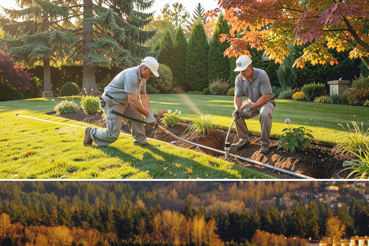 Grass Trimming in Kenmore, King County, WA - Performed with each mow through the growing season.