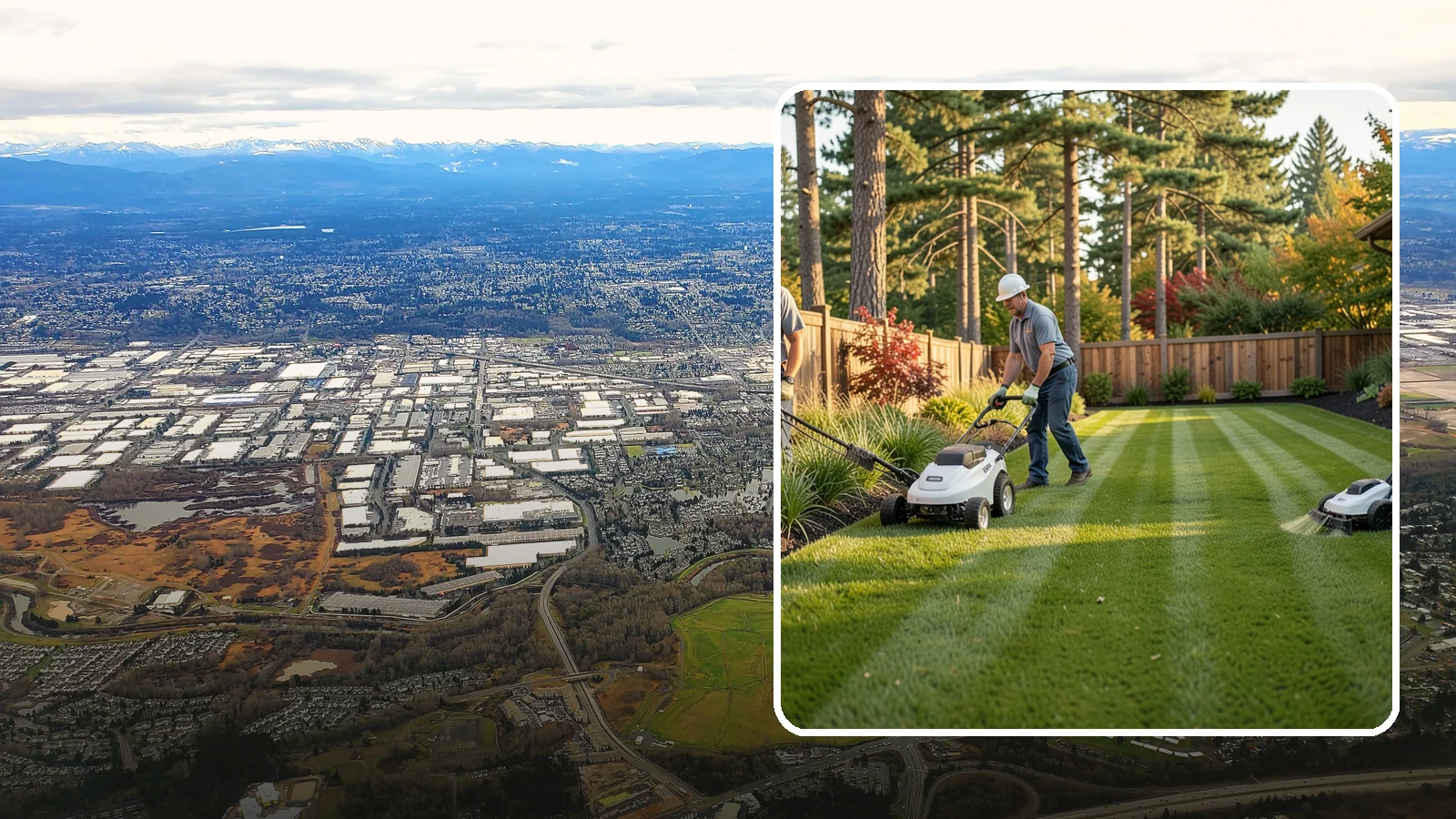 Grass Trimming in Kent, King County, WA - String trimming that reaches the spots a mower cannot, so your whole lawn looks uniformly cut.