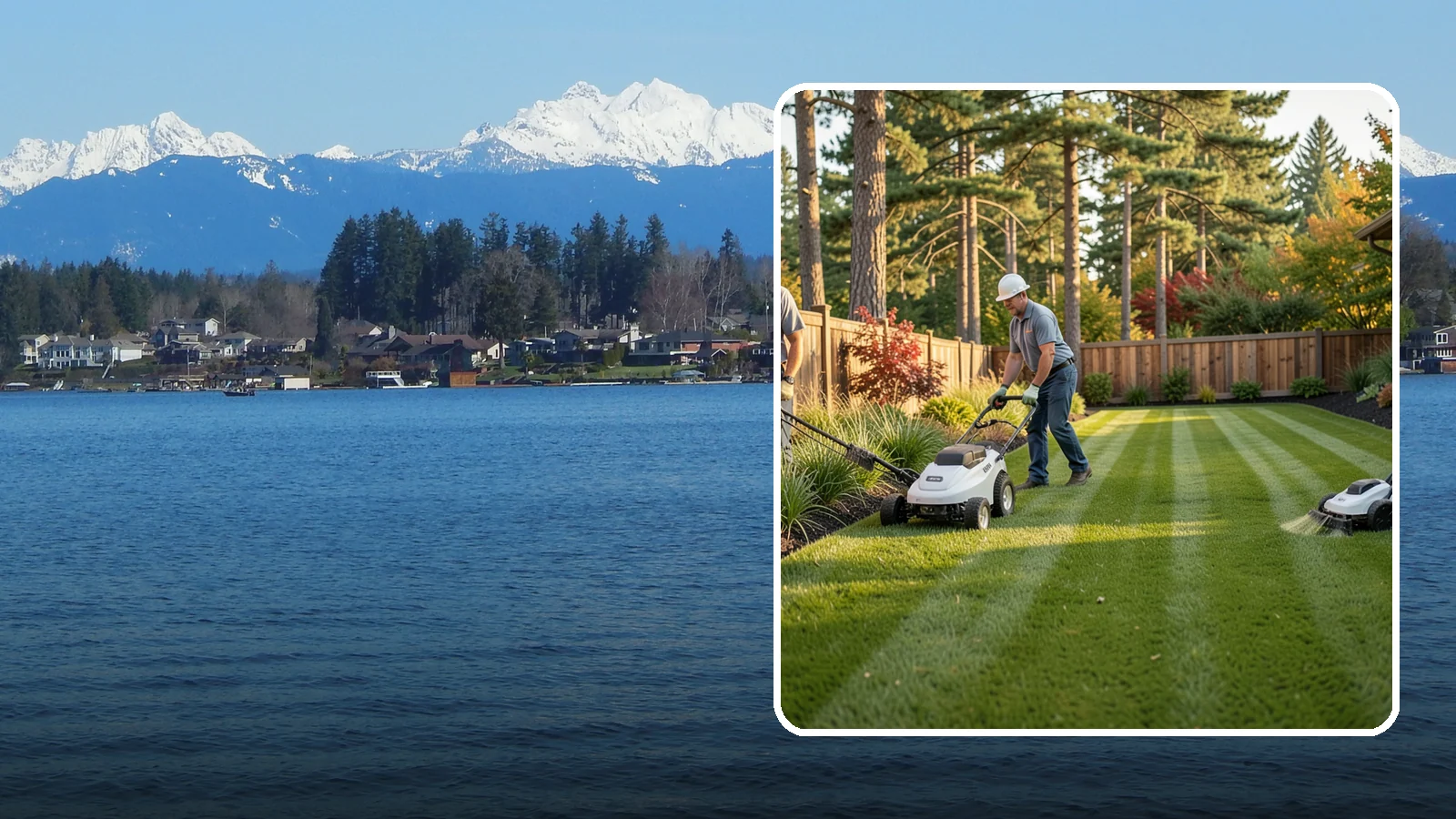 Grass Trimming in Lake Stevens, Snohomish County, WA - String trimming that reaches the spots a mower cannot, so your whole lawn looks uniformly cut.