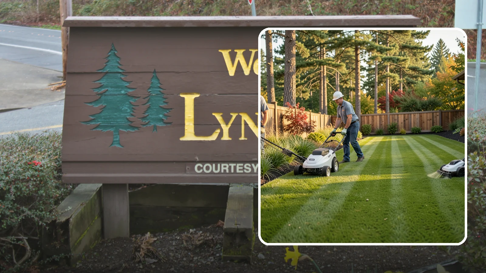 Grass Trimming in Lynnwood, Snohomish County, WA - String trimming that reaches the spots a mower cannot, so your whole lawn looks uniformly cut.