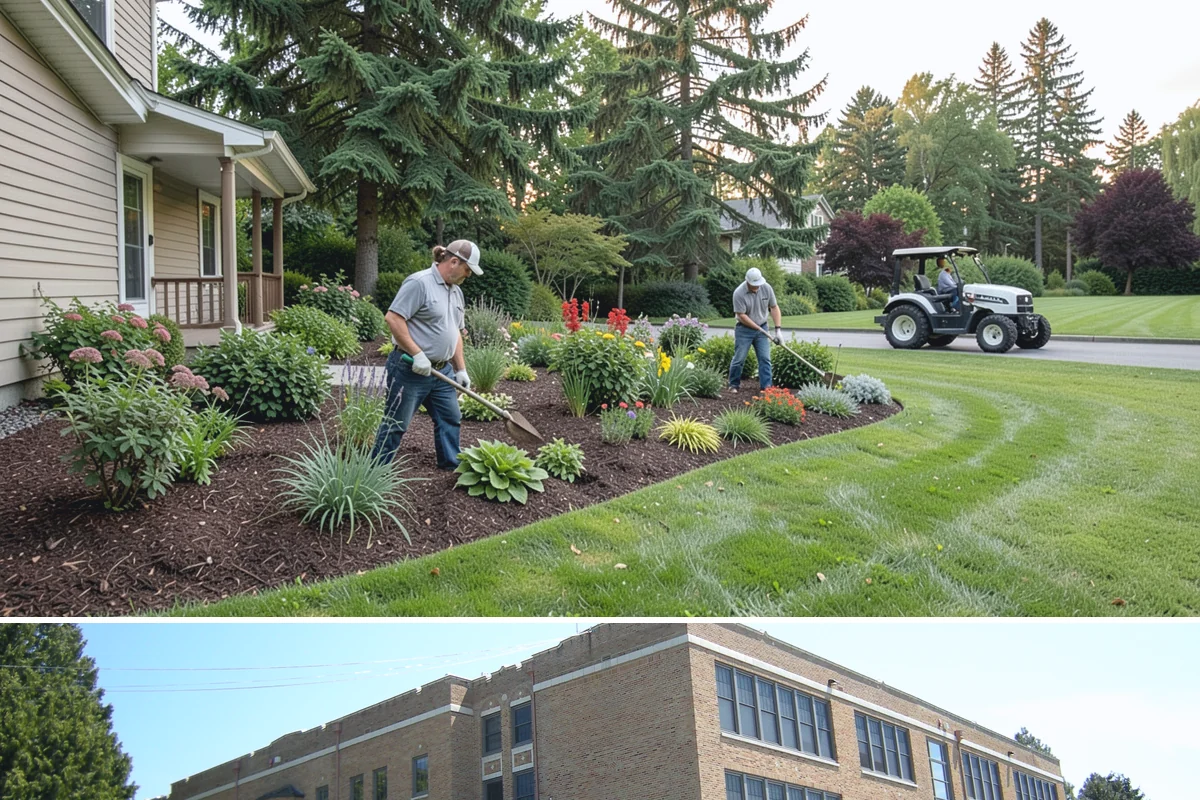 Grass Trimming in Maple Valley, King County, WA - Performed with each mow through the growing season.