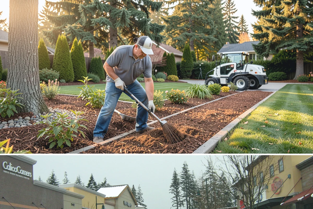 Grass Trimming in Mill Creek, Snohomish County, WA - Performed with each mow through the growing season.
