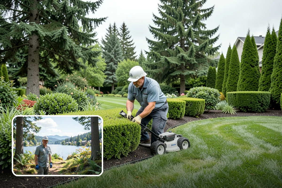 Grass Trimming in Milton, King County, WA - Uniform height across the entire lawn