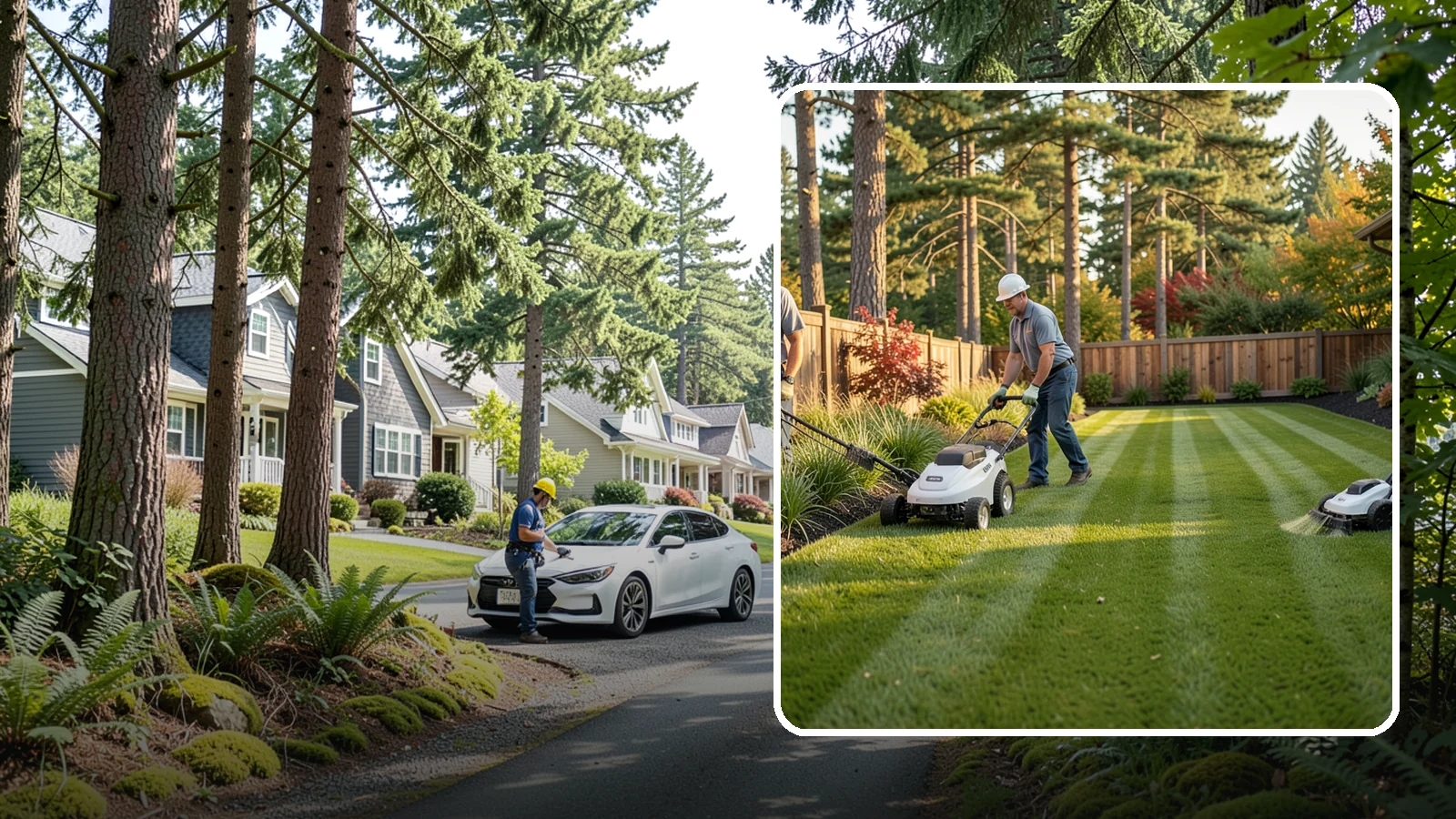 Grass Trimming in Normandy Park, King County, WA - String trimming that reaches the spots a mower cannot, so your whole lawn looks uniformly cut.
