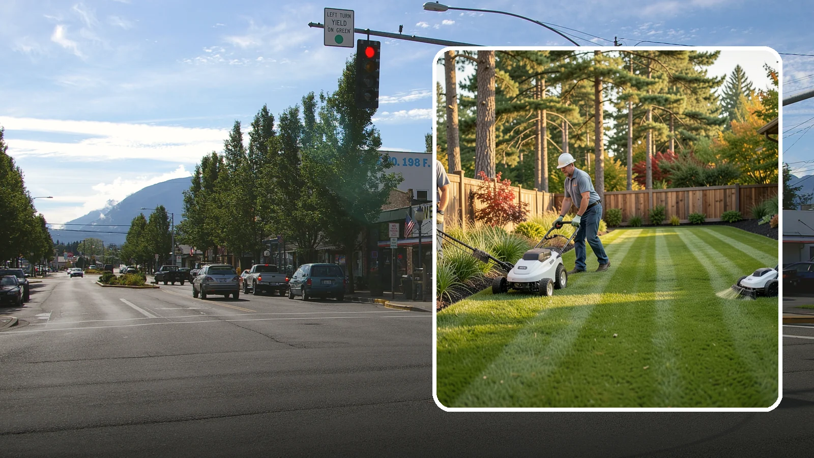Grass Trimming in North Bend, King County, WA - String trimming that reaches the spots a mower cannot, so your whole lawn looks uniformly cut.