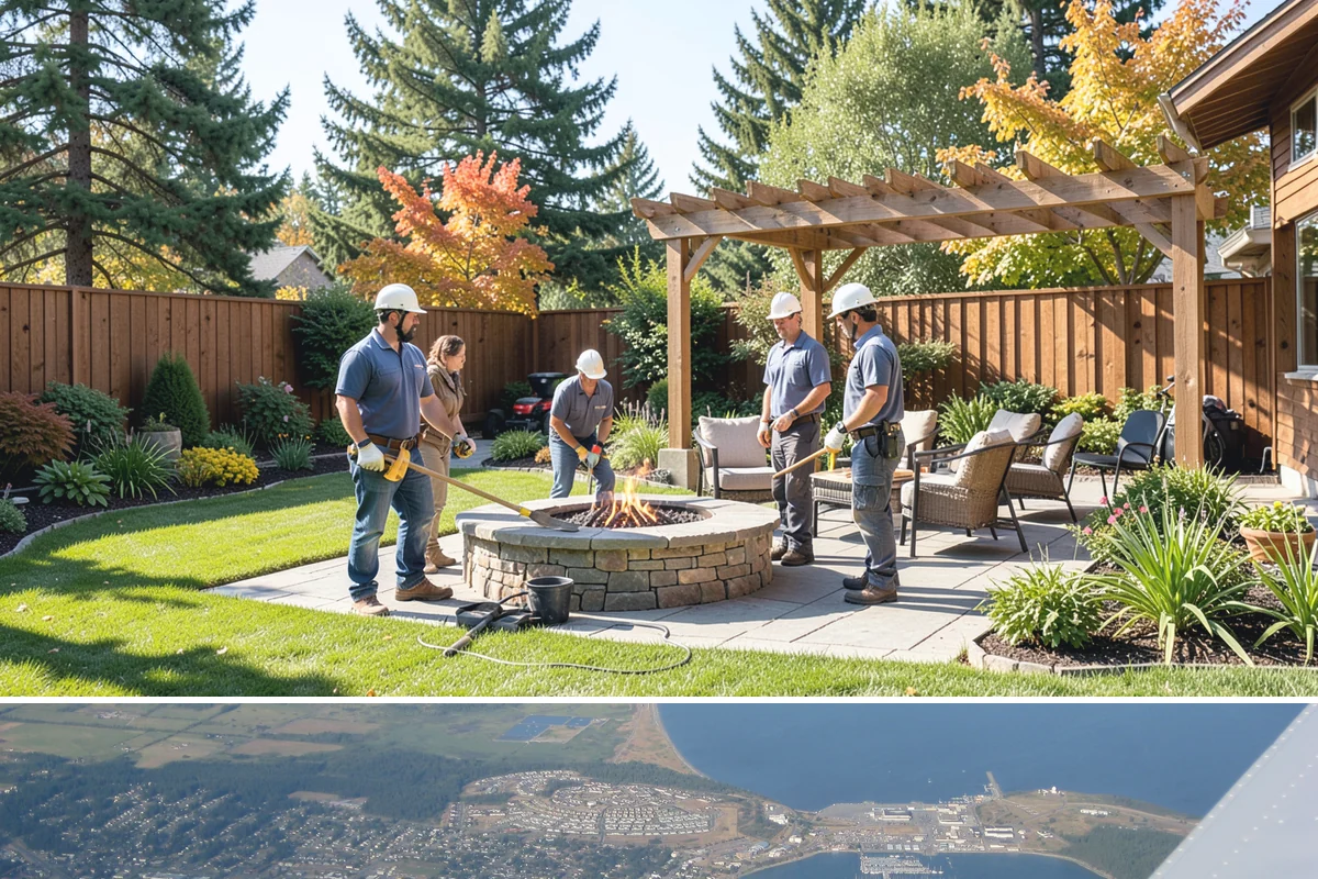 Grass Trimming in Oak Harbor, Island County, WA - Performed with each mow through the growing season.