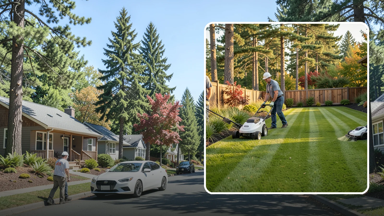 Grass Trimming in Orting, Pierce County, WA - String trimming that reaches the spots a mower cannot, so your whole lawn looks uniformly cut.