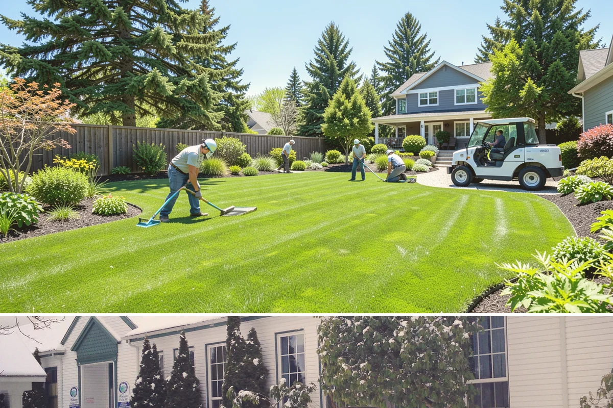 Grass Trimming in Pacific, King County, WA - Performed with each mow through the growing season.