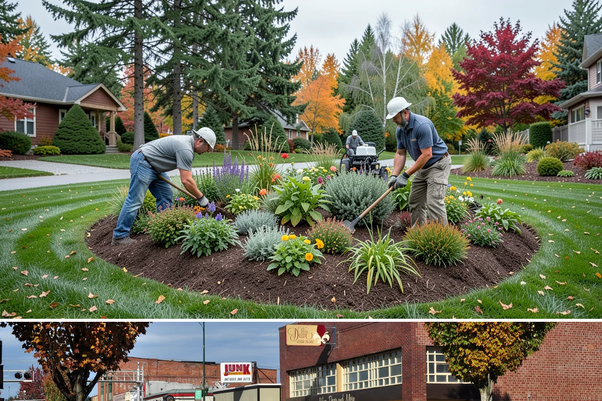 Grass Trimming in Puyallup, Pierce County, WA - Performed with each mow through the growing season.