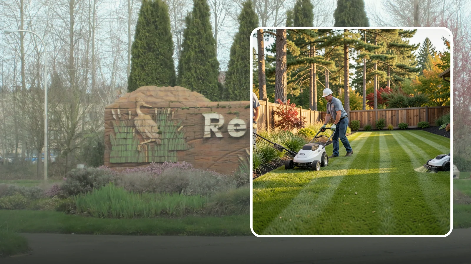 Grass Trimming in Renton, King County, WA - String trimming that reaches the spots a mower cannot, so your whole lawn looks uniformly cut.