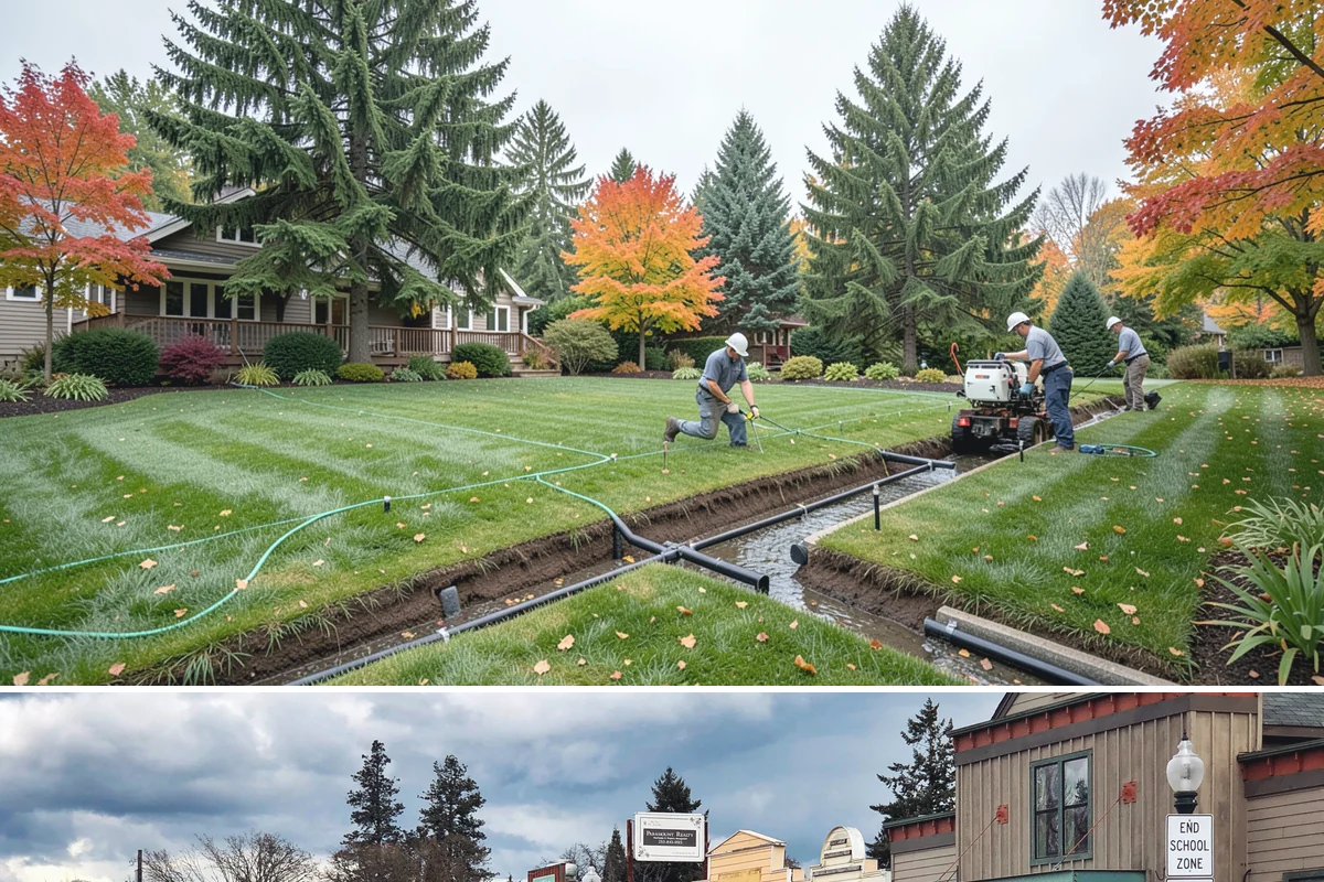 Grass Trimming in Roy, Pierce County, WA - Performed with each mow through the growing season.