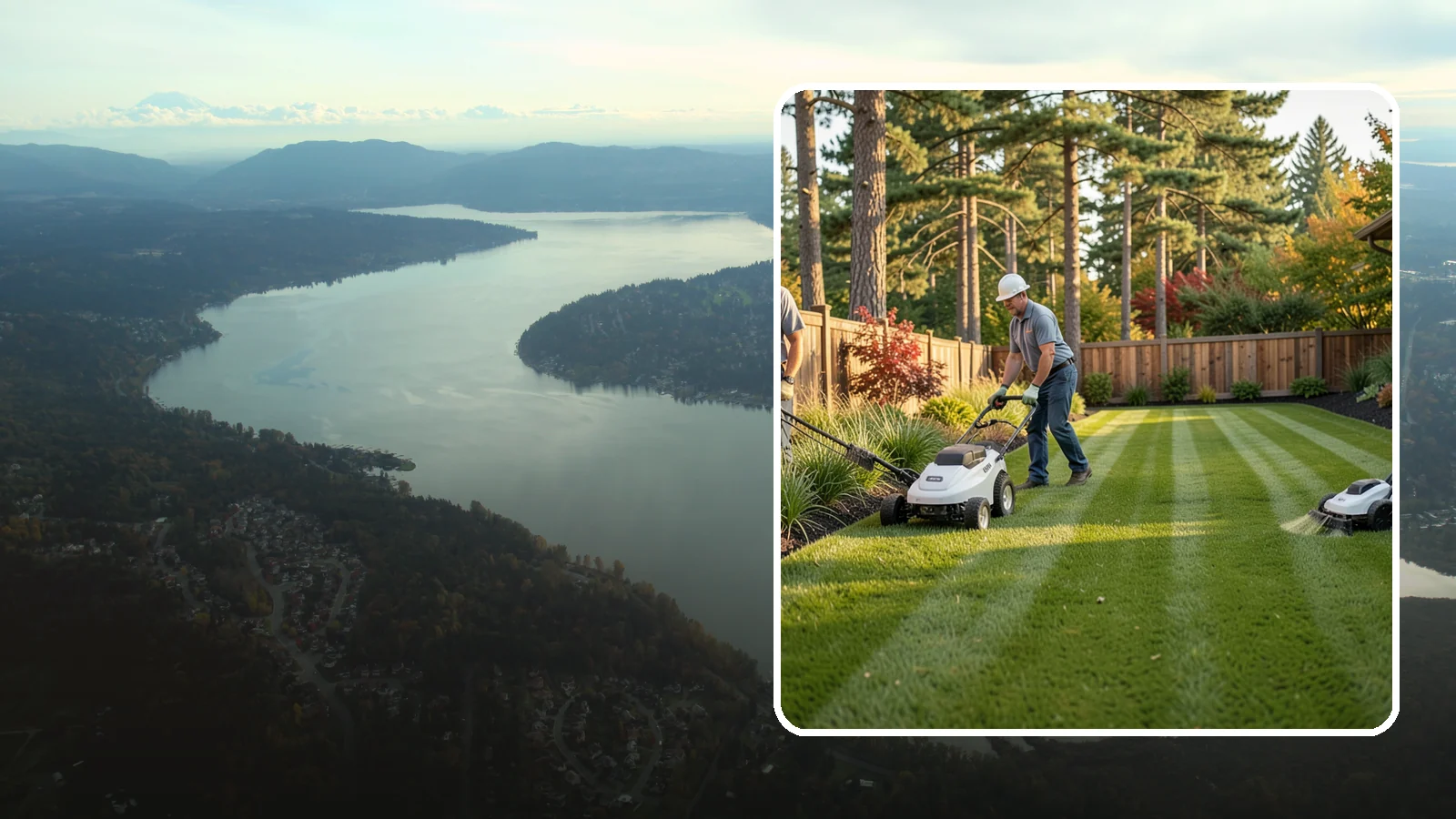 Grass Trimming in Sammamish, King County, WA - String trimming that reaches the spots a mower cannot, so your whole lawn looks uniformly cut.