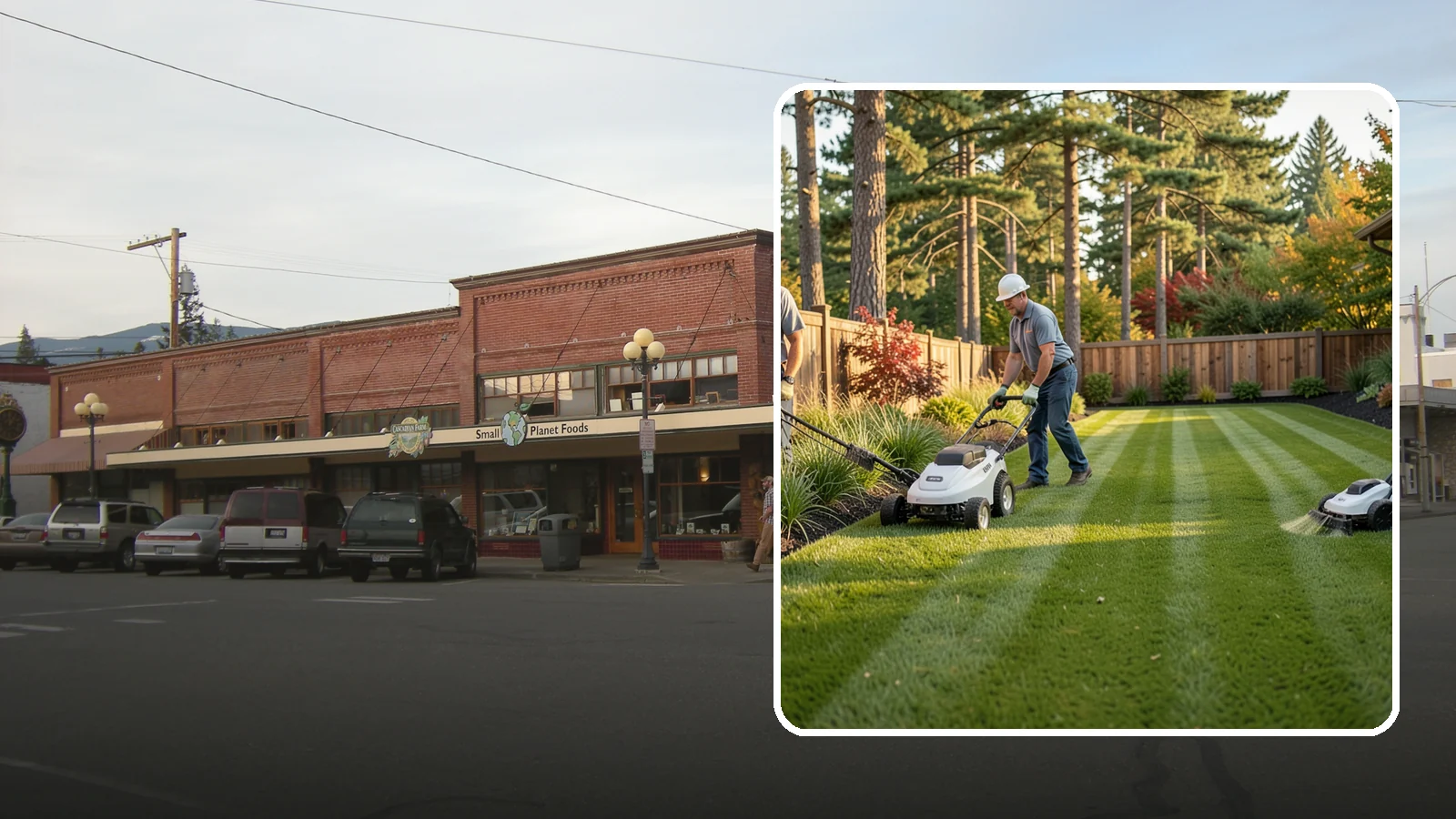 Grass Trimming in Sedro-Woolley, Skagit County, WA - String trimming that reaches the spots a mower cannot, so your whole lawn looks uniformly cut.