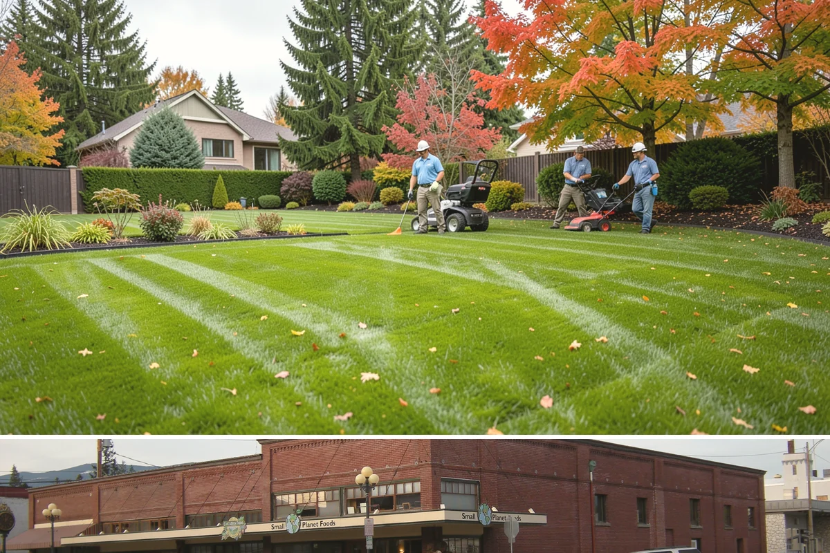 Grass Trimming in Sedro-Woolley, Skagit County, WA - Performed with each mow through the growing season.