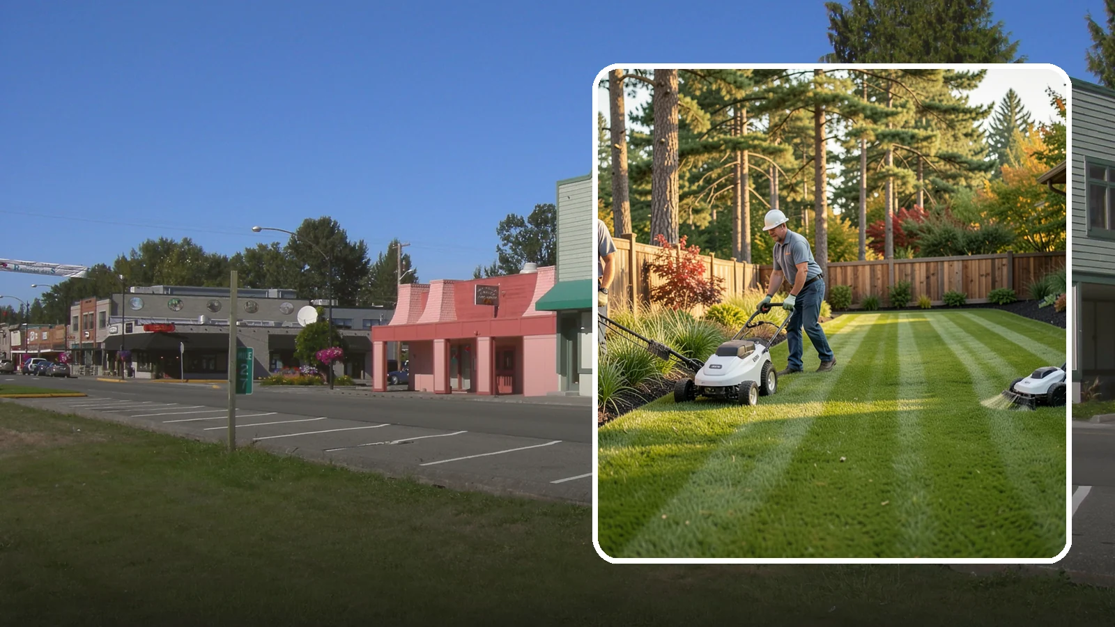 Grass Trimming in Snoqualmie, King County, WA - String trimming that reaches the spots a mower cannot, so your whole lawn looks uniformly cut.