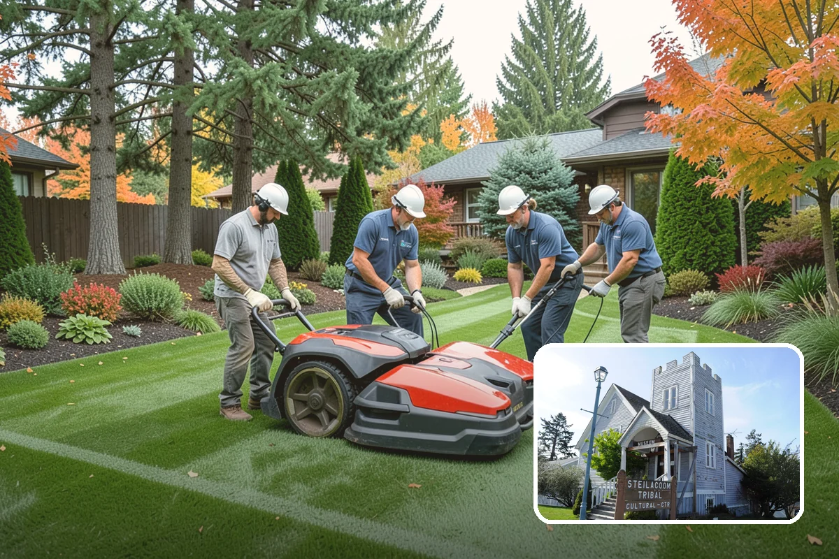 Grass Trimming in Steilacoom, Pierce County, WA - Uniform height across the entire lawn