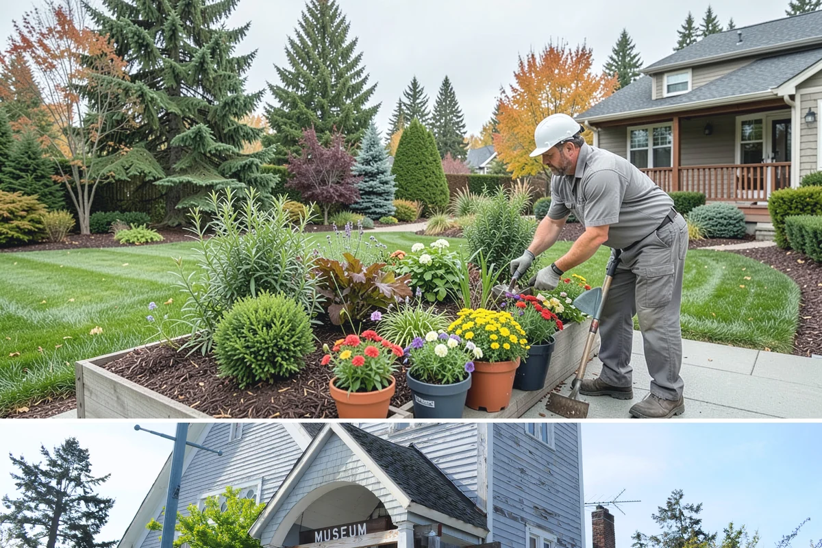 Grass Trimming in Steilacoom, Pierce County, WA - Performed with each mow through the growing season.