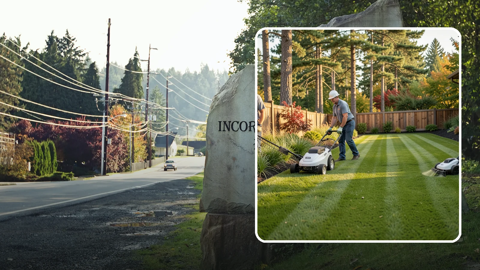 Grass Trimming in Wilkeson, Pierce County, WA - String trimming that reaches the spots a mower cannot, so your whole lawn looks uniformly cut.