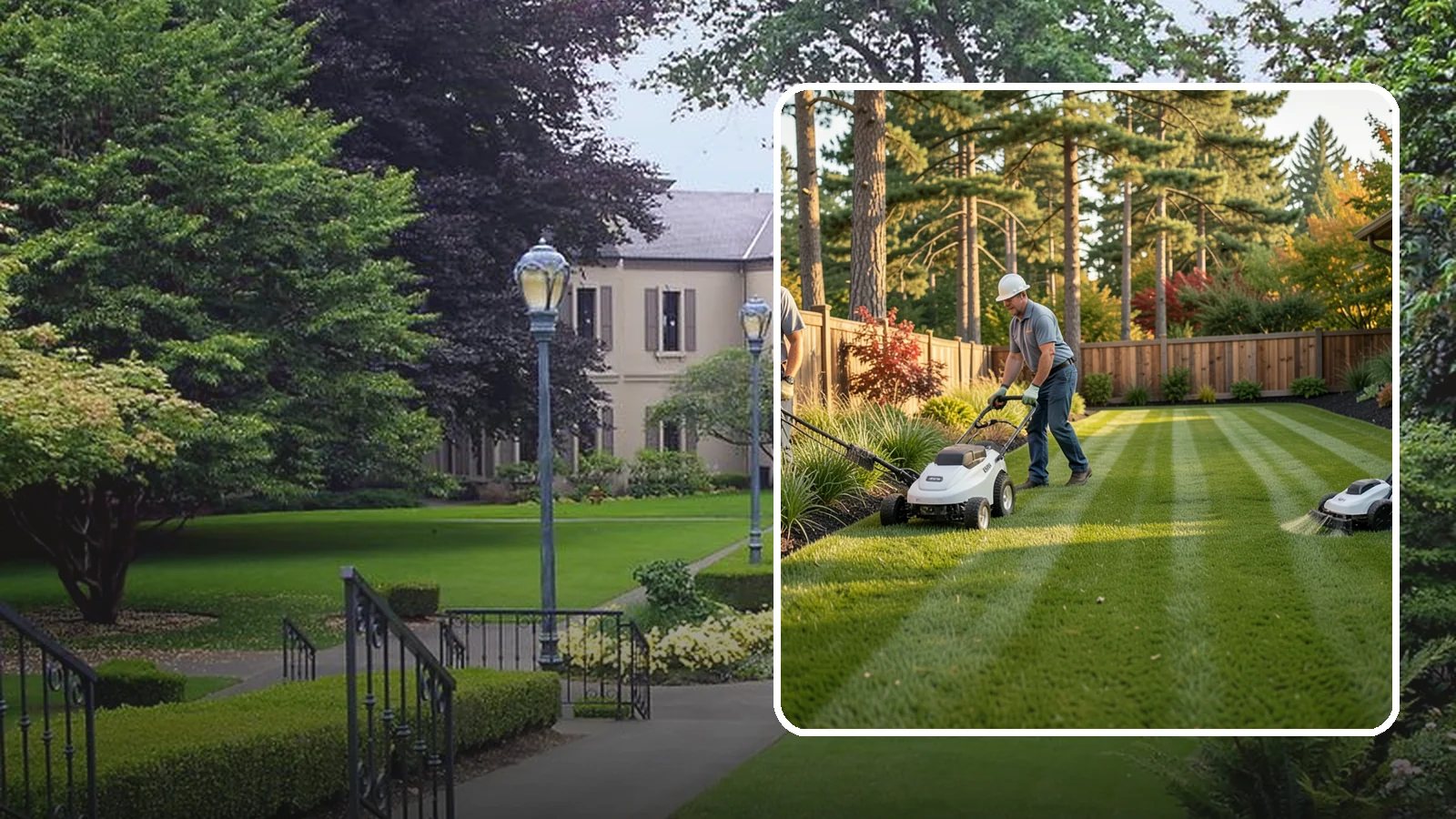 Grass Trimming in Woodinville, King County, WA - String trimming that reaches the spots a mower cannot, so your whole lawn looks uniformly cut.