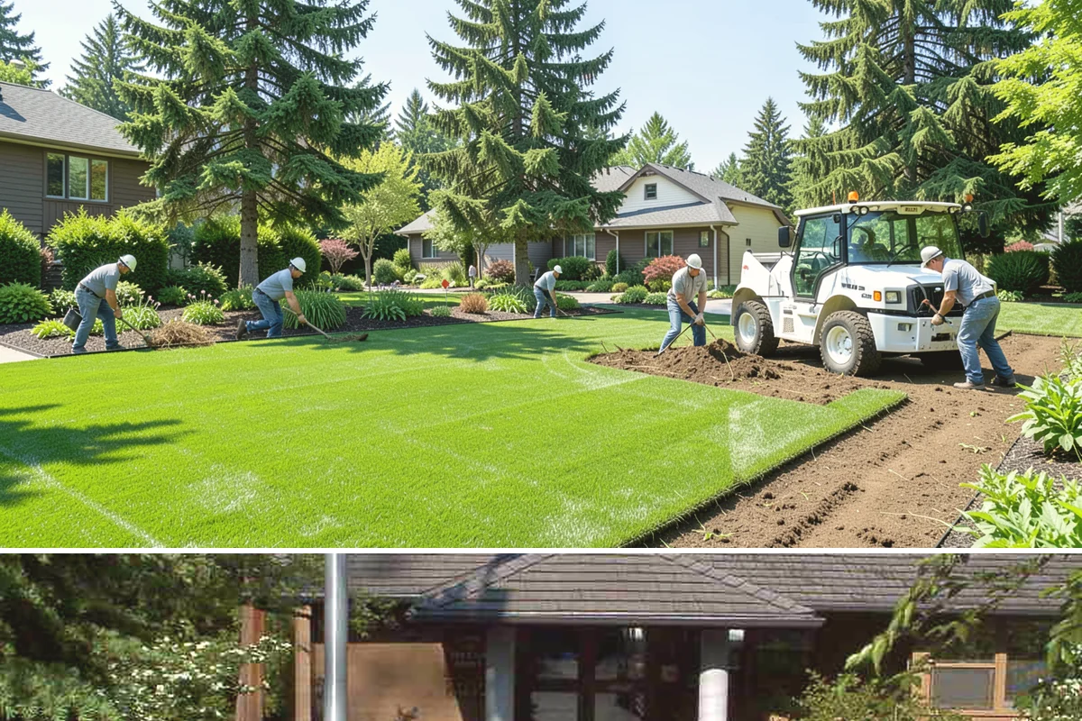 Grass Trimming in Yarrow Point, King County, WA - Performed with each mow through the growing season.