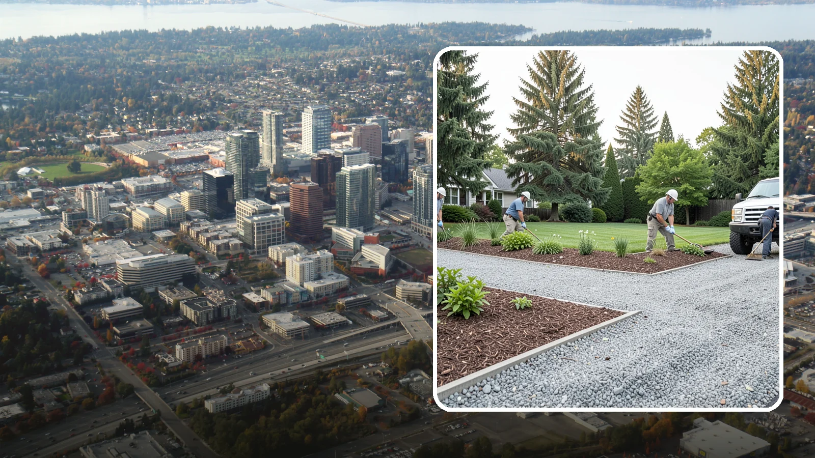 Gravel Installation in Bellevue, King County, WA - Crushed gravel installed for driveways, paths, drainage, and durable ground cover that lasts for years.
