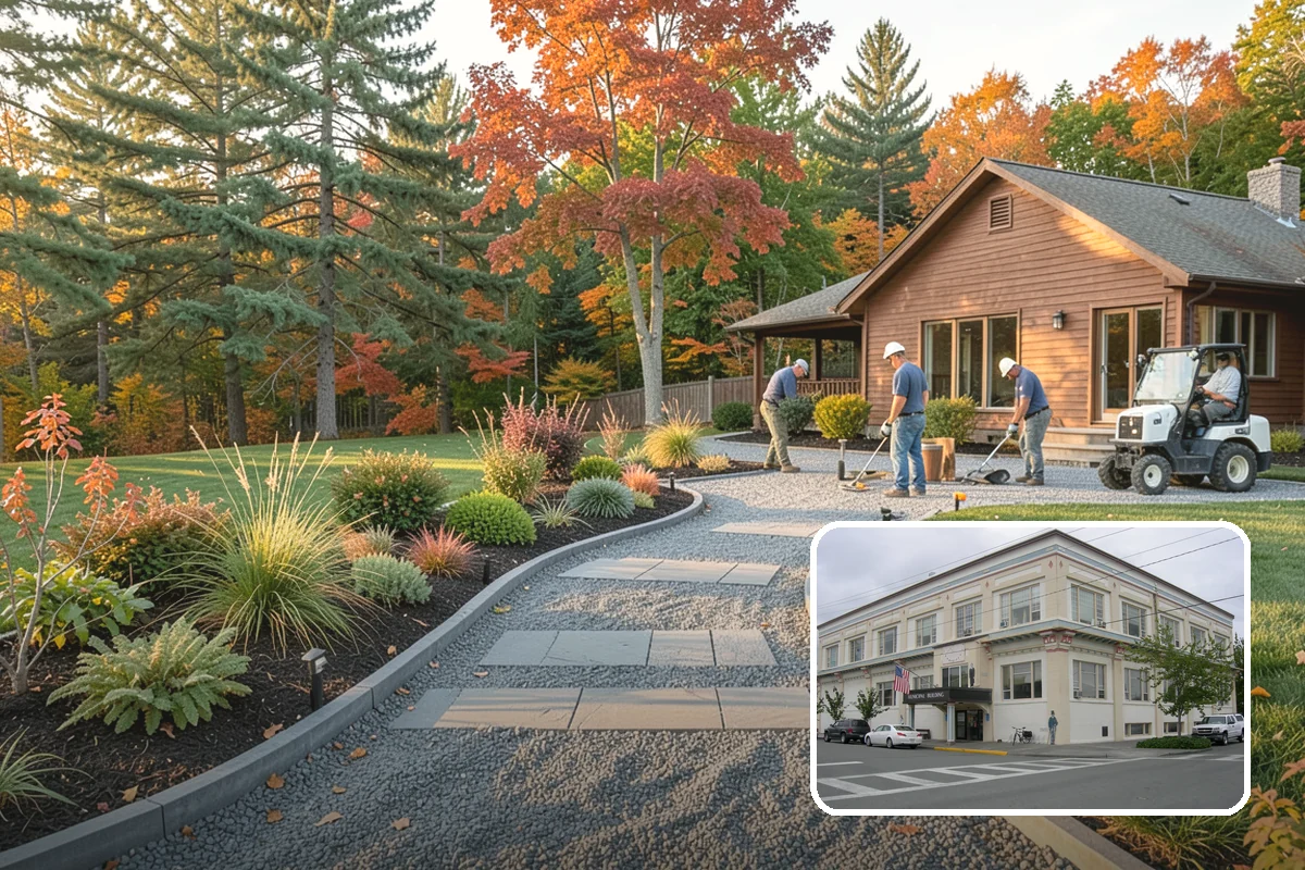 Gravel Mulch Installation in Anacortes, Skagit County, WA - Permanent ground cover that never needs yearly replacement