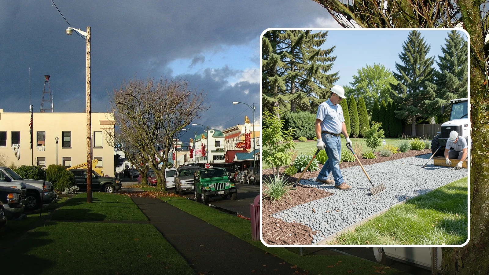 Gravel Mulch Installation in Arlington, Snohomish County, WA - We install decorative gravel mulch for a clean, permanent ground cover that never needs annual replacement.