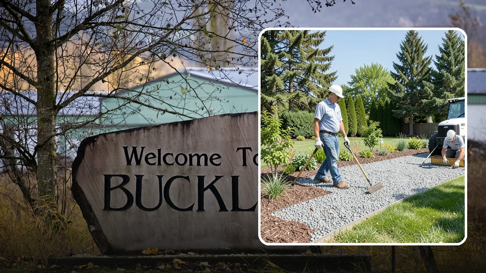 Gravel Mulch Installation in Buckley, Pierce County, WA - We install decorative gravel mulch for a clean, permanent ground cover that never needs annual replacement.