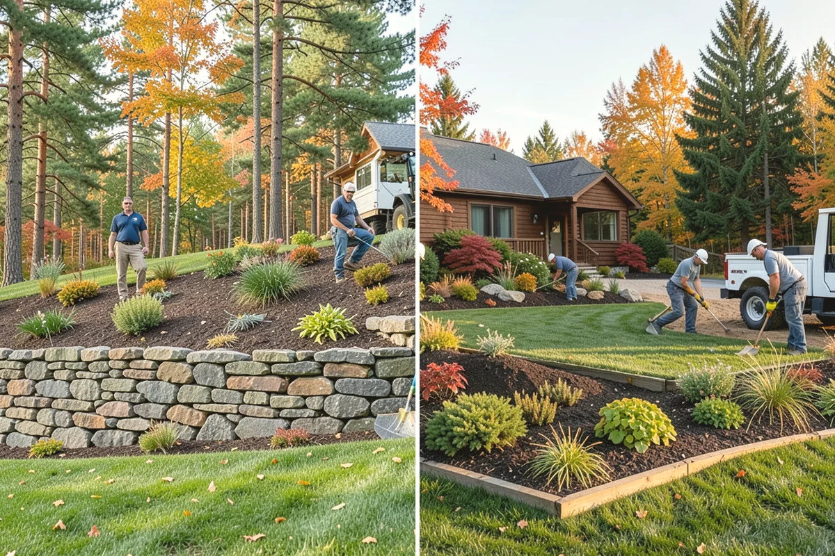 Gravel Mulch Installation in Carbonado, Pierce County, WA - Review the design and select stone size and color for the space