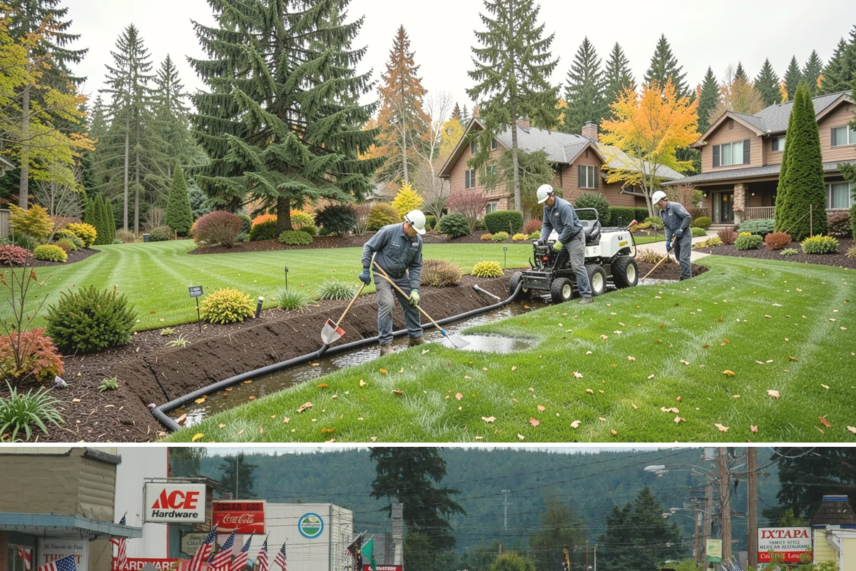Gravel Mulch Installation in Carnation, King County, WA - Gravel can be installed any time of year, but dry summer windows in the Northwest make grading and fabric work cleaner and faster.
