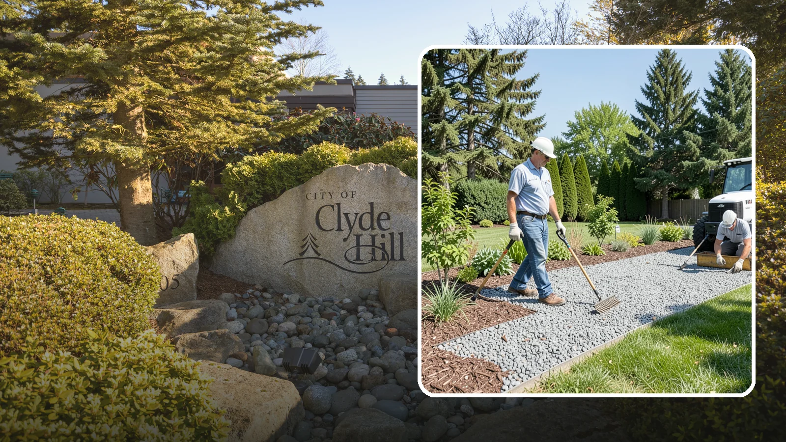 Gravel Mulch Installation in Clyde Hill, King County, WA - We install decorative gravel mulch for a clean, permanent ground cover that never needs annual replacement.