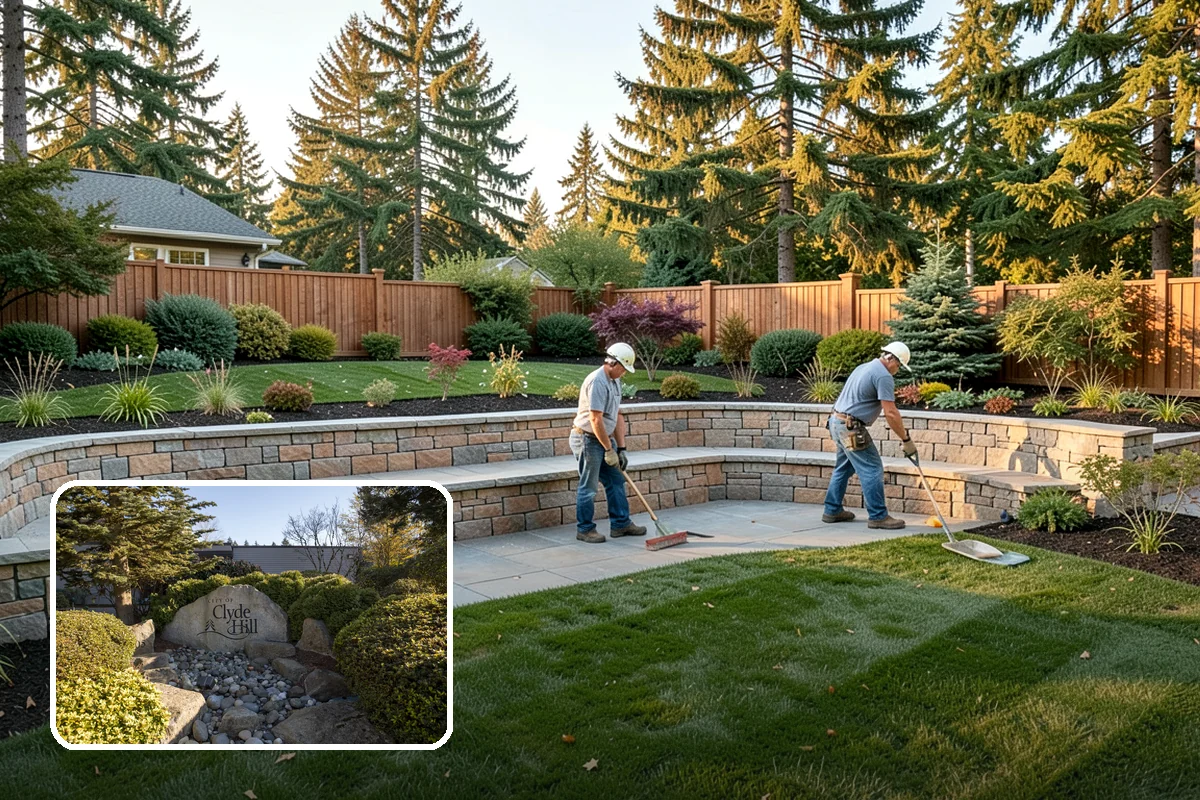 Gravel Mulch Installation in Clyde Hill, King County, WA - Permanent ground cover that never needs yearly replacement