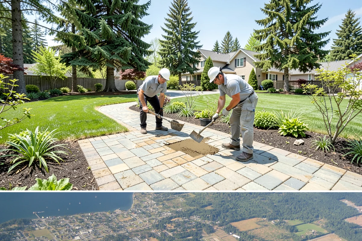 Gravel Mulch Installation in Coupeville, Island County, WA - Gravel can be installed any time of year, but dry summer windows in the Northwest make grading and fabric work cleaner and faster.