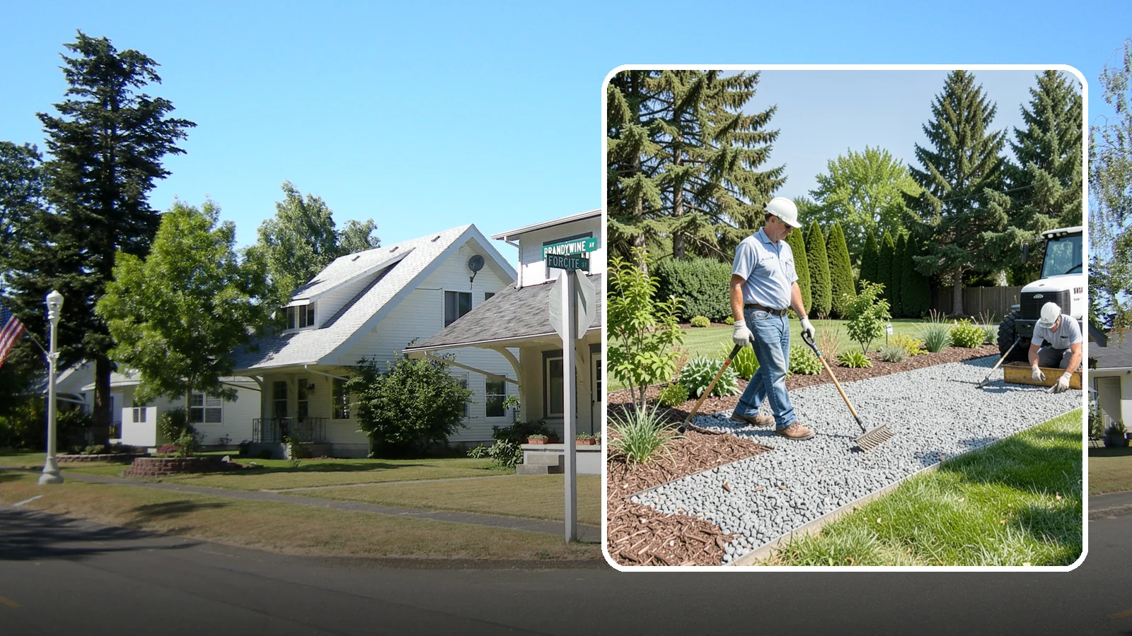 Gravel Mulch Installation in DuPont, Pierce County, WA - We install decorative gravel mulch for a clean, permanent ground cover that never needs annual replacement.