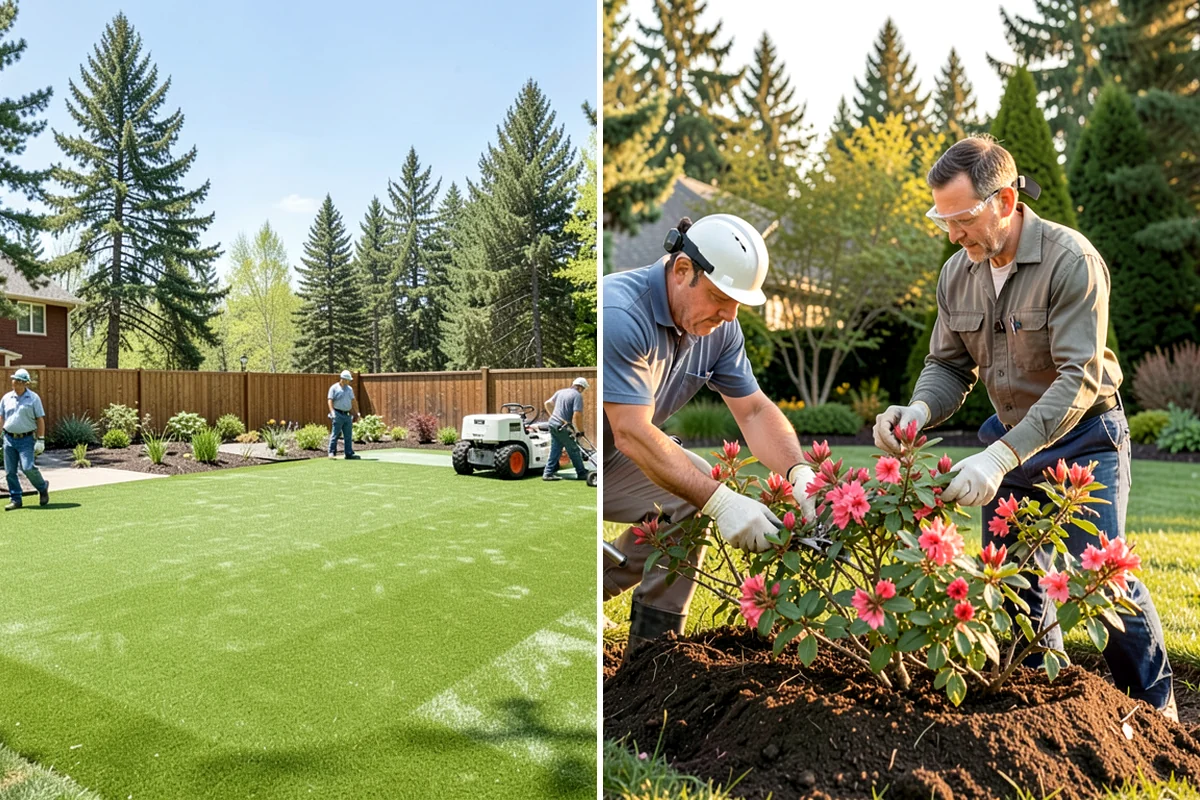 Gravel Mulch Installation in DuPont, Pierce County, WA - Review the design and select stone size and color for the space