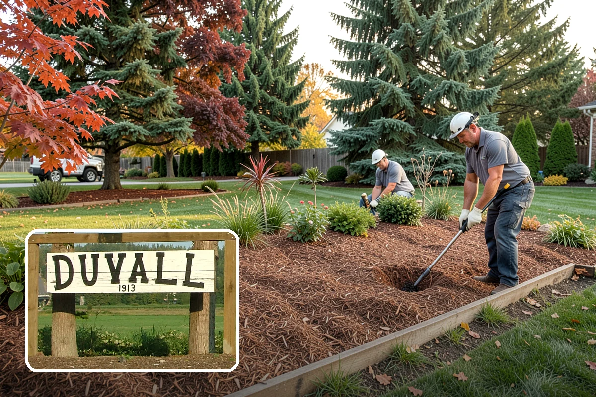 Gravel Mulch Installation in Duvall, King County, WA - Permanent ground cover that never needs yearly replacement