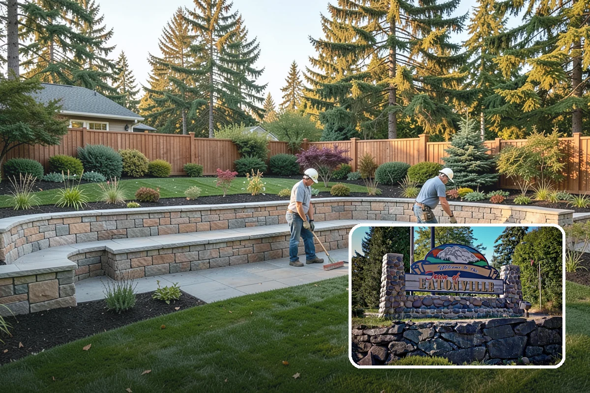 Gravel Mulch Installation in Eatonville, Pierce County, WA - Permanent ground cover that never needs yearly replacement