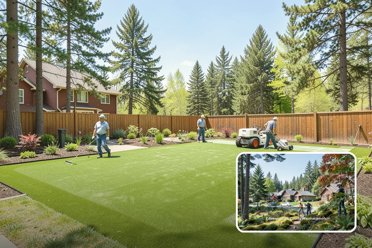 Gravel Mulch Installation in Edgewood, Pierce County, WA - Permanent ground cover that never needs yearly replacement
