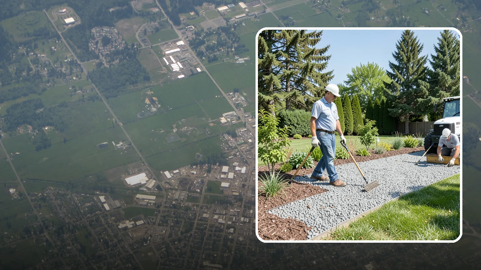 Gravel Mulch Installation in Enumclaw, King County, WA - We install decorative gravel mulch for a clean, permanent ground cover that never needs annual replacement.