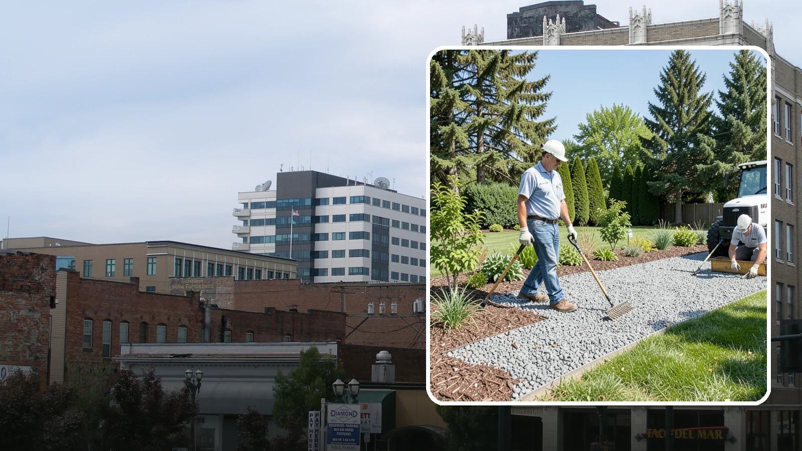 Gravel Mulch Installation in Everett, Snohomish County, WA - We install decorative gravel mulch for a clean, permanent ground cover that never needs annual replacement.