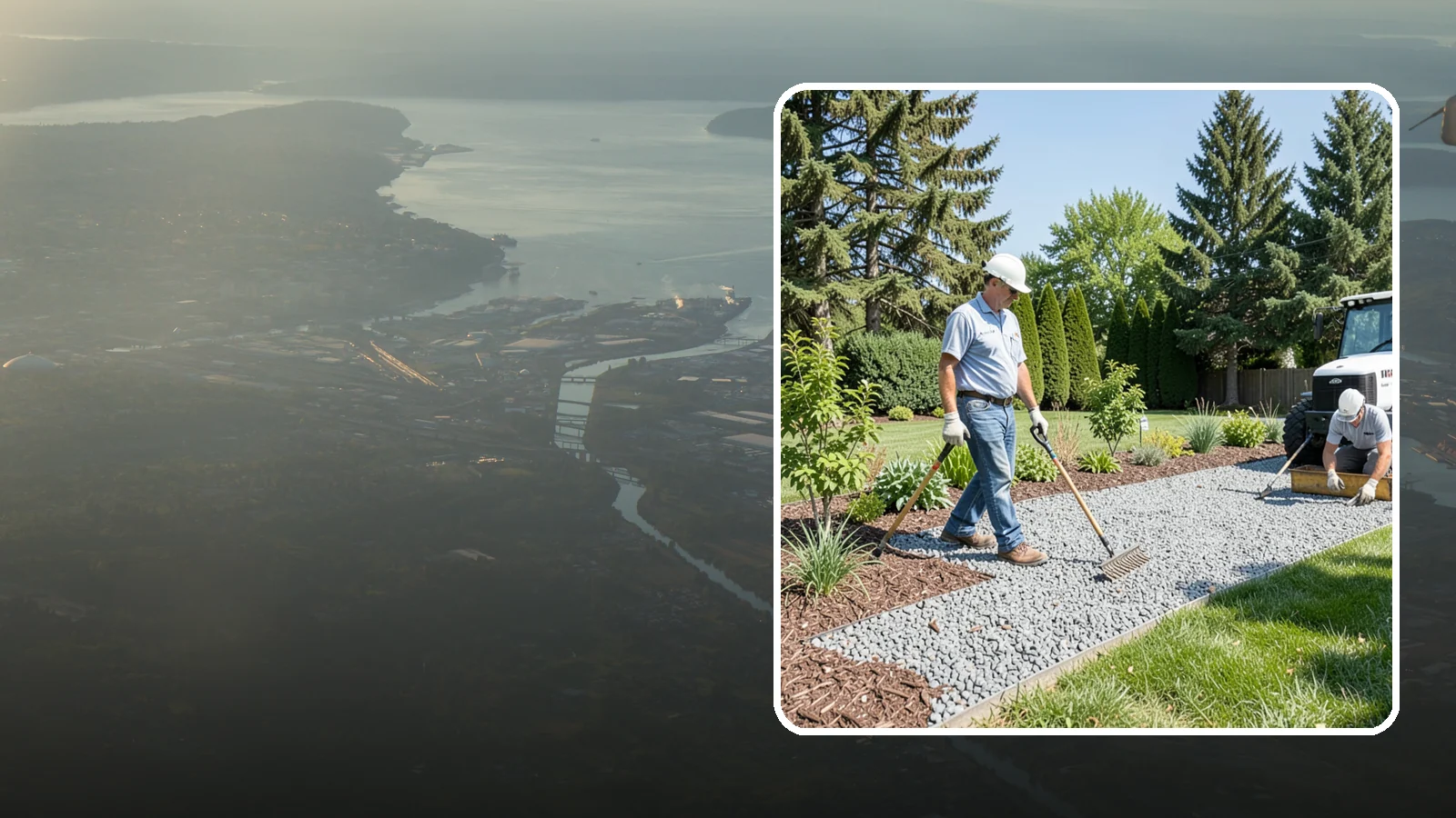 Gravel Mulch Installation in Fife, Pierce County, WA - We install decorative gravel mulch for a clean, permanent ground cover that never needs annual replacement.