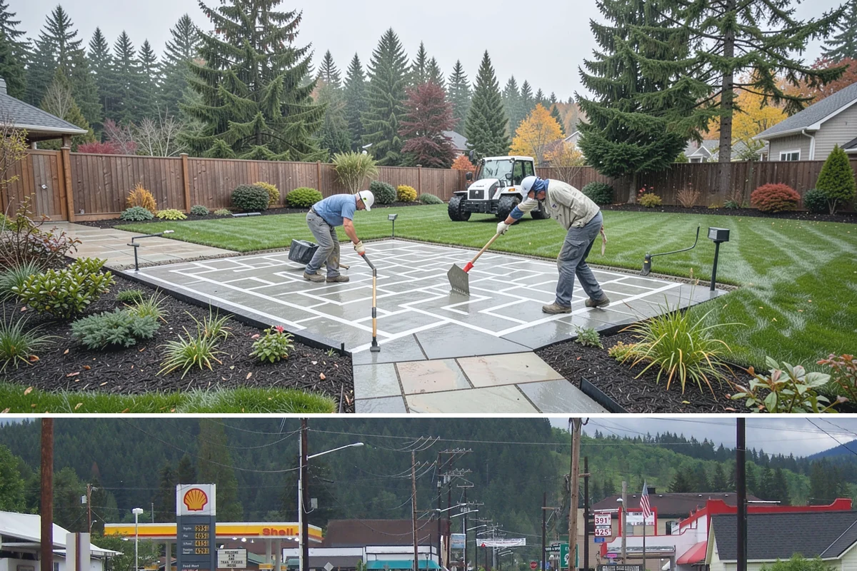 Gravel Mulch Installation in Granite Falls, Snohomish County, WA - Gravel can be installed any time of year, but dry summer windows in the Northwest make grading and fabric work cleaner and faster.