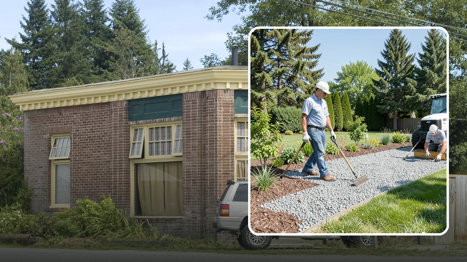 Gravel Mulch Installation in Hamilton, Skagit County, WA - We install decorative gravel mulch for a clean, permanent ground cover that never needs annual replacement.