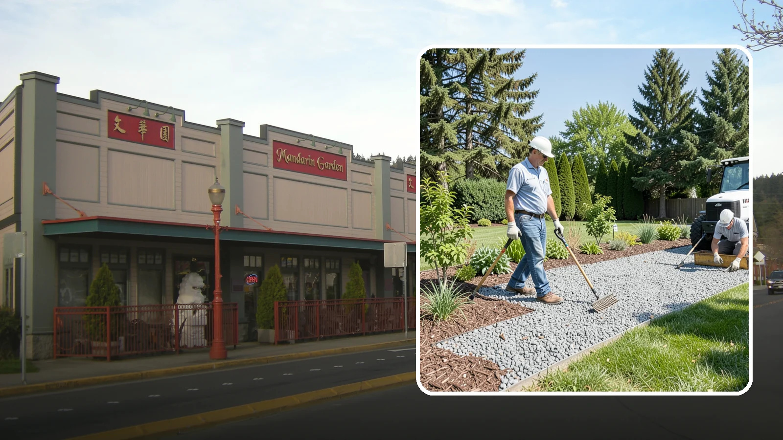 Gravel Mulch Installation in Issaquah, King County, WA - We install decorative gravel mulch for a clean, permanent ground cover that never needs annual replacement.