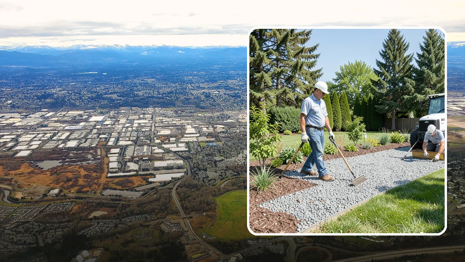Gravel Mulch Installation in Kent, King County, WA - We install decorative gravel mulch for a clean, permanent ground cover that never needs annual replacement.