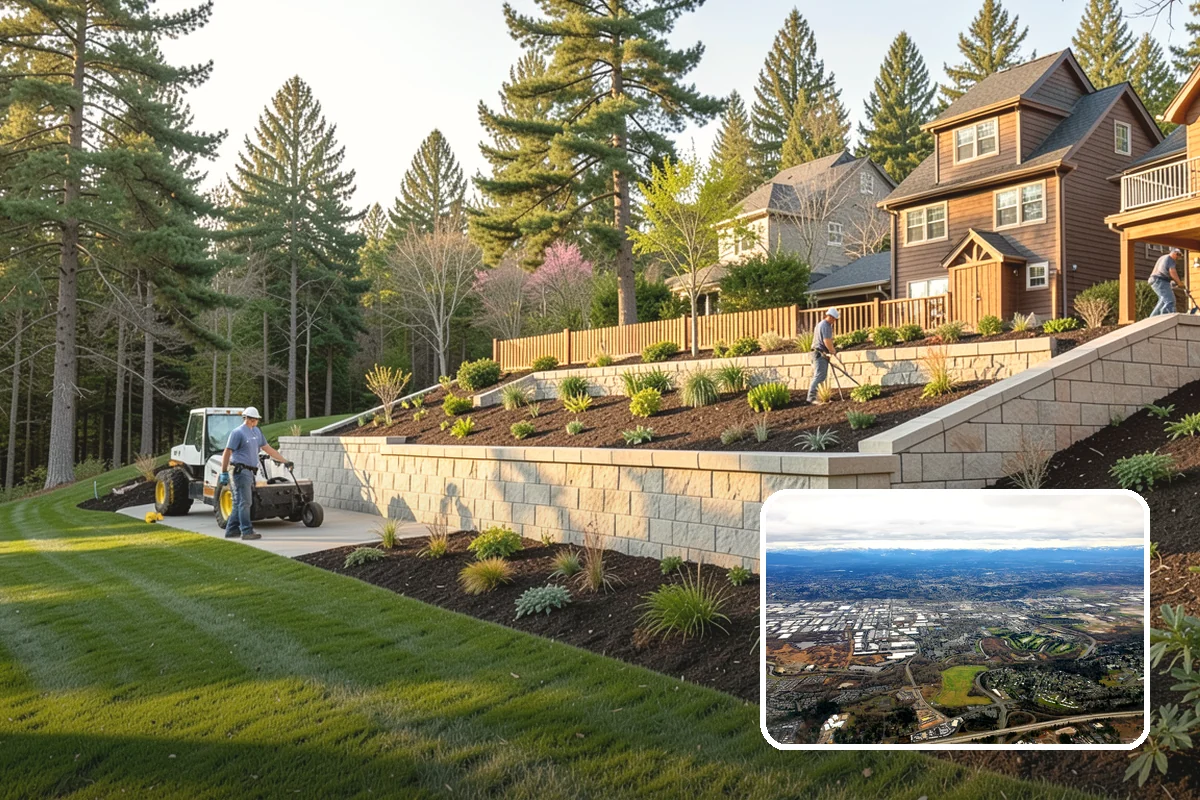 Gravel Mulch Installation in Kent, King County, WA - Permanent ground cover that never needs yearly replacement
